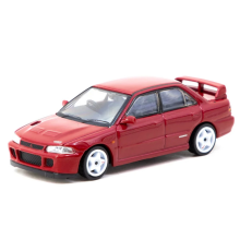 Tarmac Works 1/64 Mitsubishi Lancer GSR Evolution II Red with Tarmac Cards