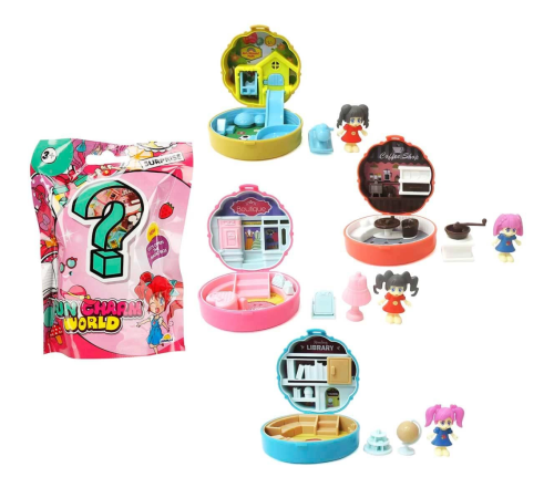 Taşınabilir Dollhouse Mini Figür Sürpriz Paket Taşınabilir Dollhouse Mini Figür Sürpriz Paket