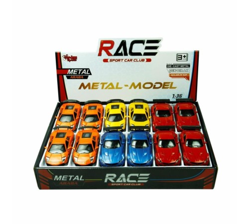 TIN-80133-12 Çekbırak 1:36 Die Cast Spor Araba - Vardem Oyuncak TIN-80133-12 Çekbırak 1:36 Die Cast Spor Araba - Vardem Oyuncak