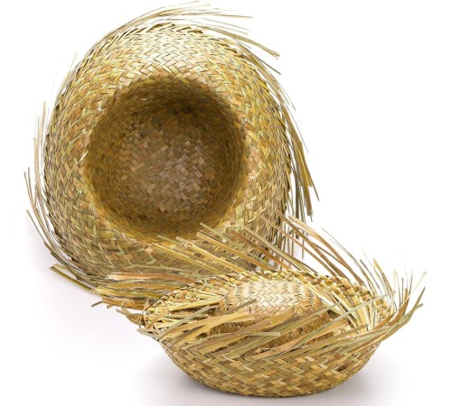 Tropikal Parti Naturel Hasır Hawaii Şapkası 13x36 cm Tropikal Parti Naturel Hasır Hawaii Şapkası 13x36 cm