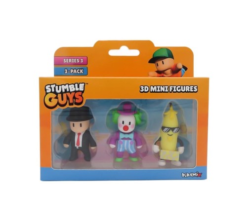 TUY23000 Stumble Guys 3lü Mini Figür TUY23000 Stumble Guys 3lü Mini Figür