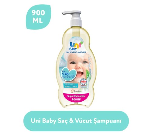 Uni Baby Bebek Şampuanı 900ml Uni Baby Bebek Şampuanı 900ml