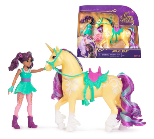 Unicorn Academy AVA ve Tek Boynuzlu At Leaf seti 12 cm Unicorn Academy AVA ve Tek Boynuzlu At Leaf seti 12 cm