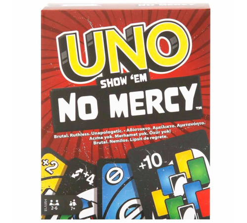 UNO No Mercy Kartlar HWV18 UNO No Mercy Kartlar HWV18