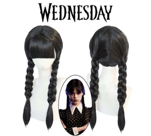 Wednesday Siyah Örgülü Peruk Wednesday Siyah Örgülü Peruk