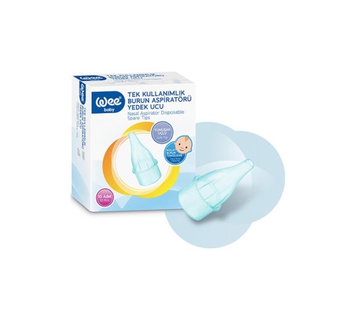 Wee Baby Burun Aspiratörü Yedek Ucu 10'lu 163 Wee Baby Burun Aspiratörü Yedek Ucu 10'lu 163