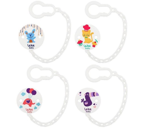 Wee Baby Desenli Emzik Askısı 901 Wee Baby Desenli Emzik Askısı 901