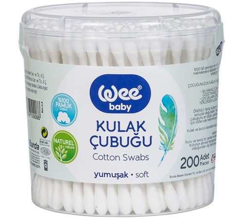 Wee Baby Kulak Temizleme Çubuğu (200 Adet) 906 Wee Baby Kulak Temizleme Çubuğu (200 Adet) 906