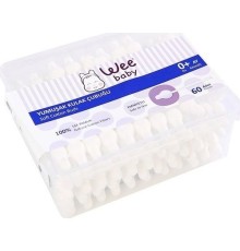 Wee Baby Yumuşak Kulak Temizleme Çubuğu Emniyetli (60Adet) 894