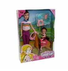 WG-115162 Kutulu 29cm Atlı Kızı ve Anne Bebek - Vardem Oyuncak