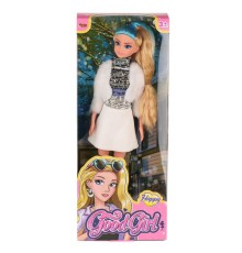WG-115521  Ceketli Çizmeli Renkli Saçlı Bebek 29 cm -Vardem Oyuncak