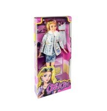 WG-66770 Parlak Elbiseli Ceketli Bebek 29 cm -Vardem