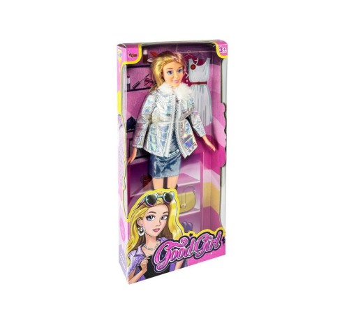 WG-66770 Parlak Elbiseli Ceketli Bebek 29 cm -Vardem WG-66770 Parlak Elbiseli Ceketli Bebek 29 cm -Vardem