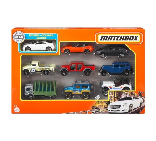 X7111 Matchbox Dokuzlu Araba Seti X7111 Matchbox Dokuzlu Araba Seti