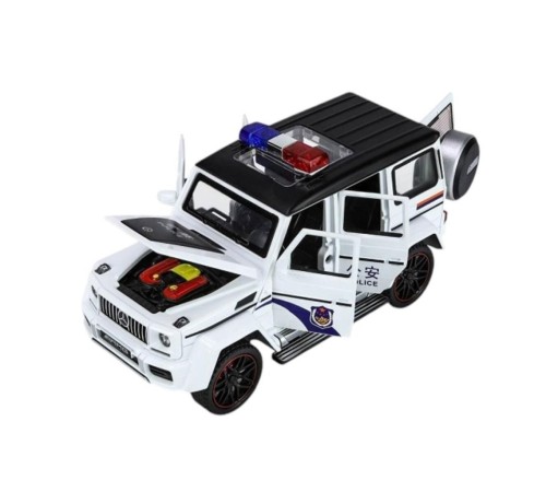 XHD-B2433 -Vardem Çek Bırak Işıklı ve Sesli G Polis Metal Jeep 1:24 XHD-B2433 -Vardem Çek Bırak Işıklı ve Sesli G Polis Metal Jeep 1:24