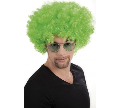 Yeşil Renk Kıvırcık Afro Bonus Peruk Yeşil Renk Kıvırcık Afro Bonus Peruk