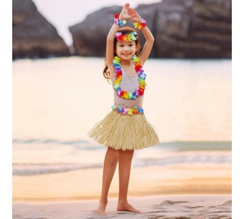 Yetişkin Çocuk Hawaii Parti Seti - 40 cm Naturel Etek + Çiçek Aksesuarlar (5 Parça) Yetişkin Çocuk Hawaii Parti Seti - 40 cm Naturel Etek + Çiçek Aksesuarlar (5 Parça)