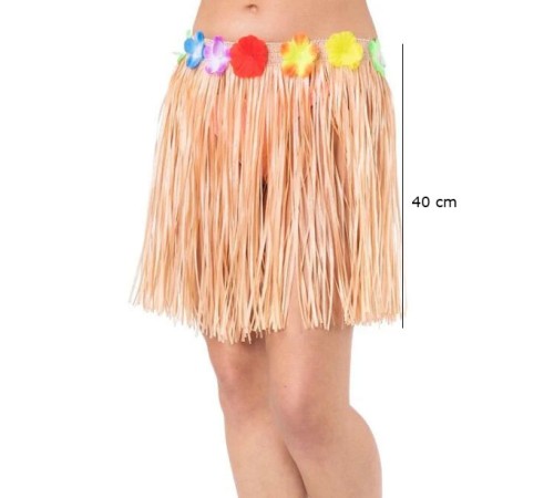 Yetişkin ve Çocuk Uyumlu Saman Renk Püsküllü Hawaii Luau Hula Etek 40 Yetişkin ve Çocuk Uyumlu Saman Renk Püsküllü Hawaii Luau Hula Etek 40