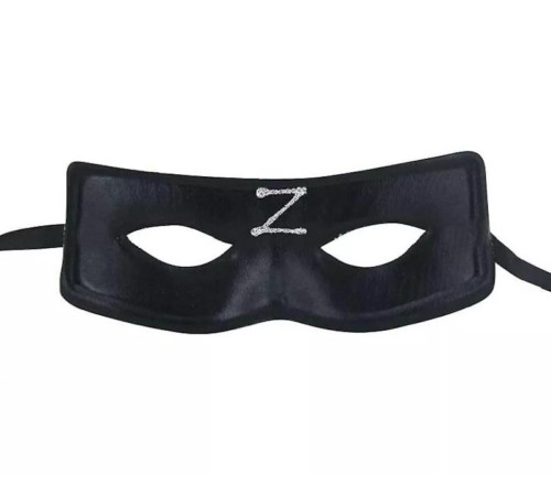 Zorro Maskesi Arkadan Lastikli Z Baskılı Zorro Maskesi Arkadan Lastikli Z Baskılı