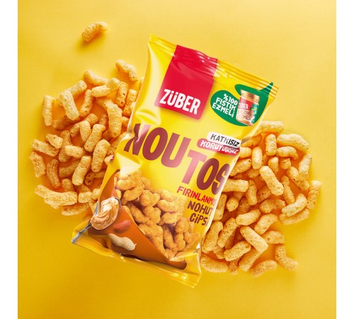 Züber Noutos Fırın Nohut Cipsi 55 Gr Fıstık