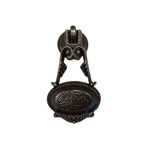 Dekoratif Zamak Sarkaç Küçük Kulp - 30x63mm, Eskitme, 1 Adet