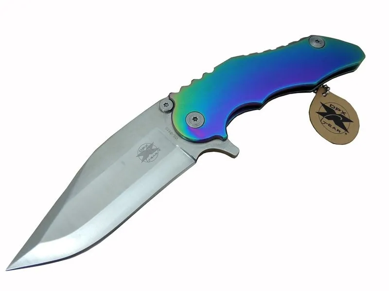 Toptan Bulurum DPX Gear WL 9115 Outdoor Çakı 23 cm  Metal Gökkuşağı Sap, , Kılıflı