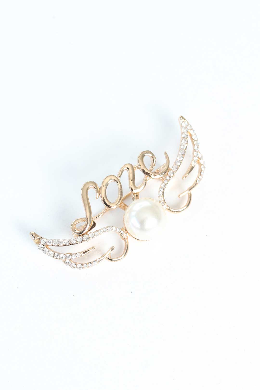 Zircon Stone Metal Brooch
