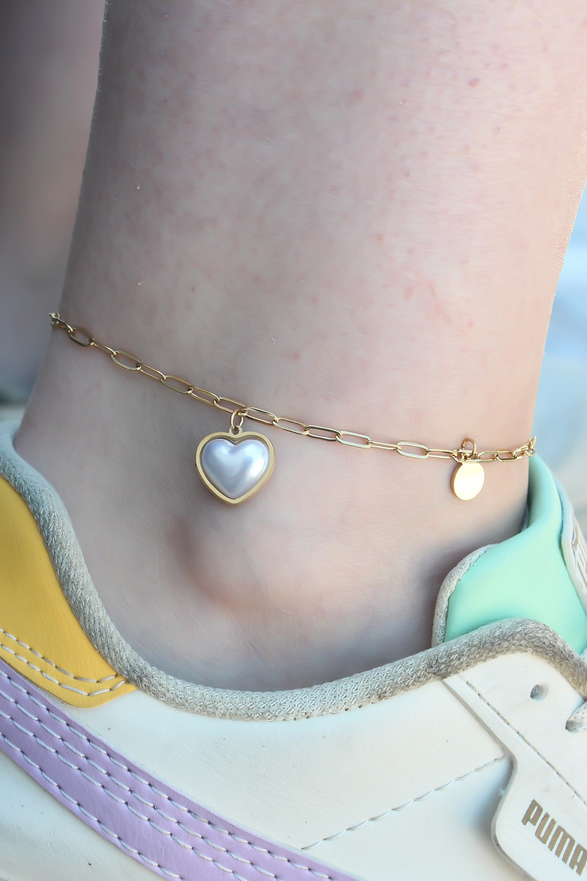 316L Steel Gold Color Heart Model Female Halhal