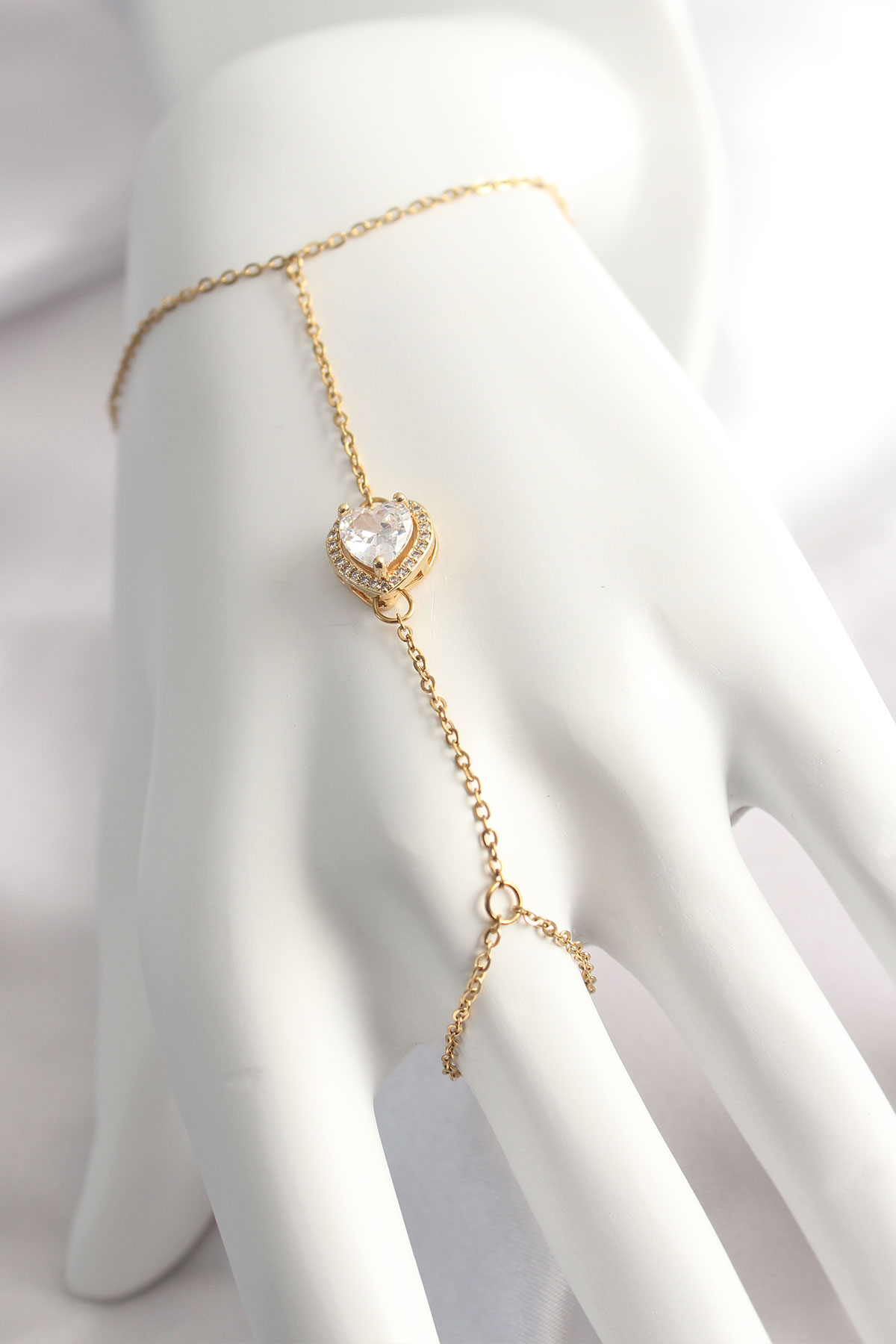 316L Steel Gold Color Heart Model Şahmeran