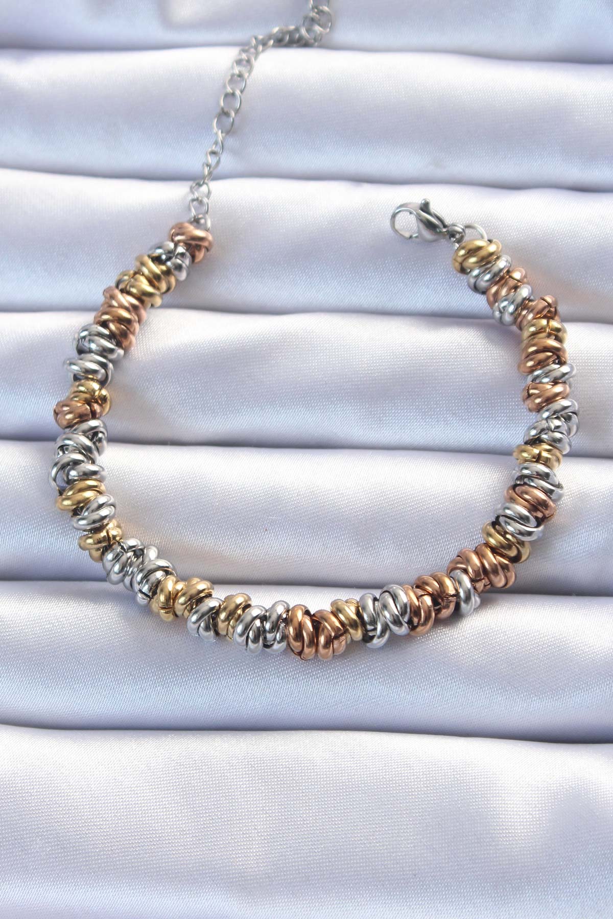 316L Steel Mixed Color Internal Passed Bombeli Bracelet