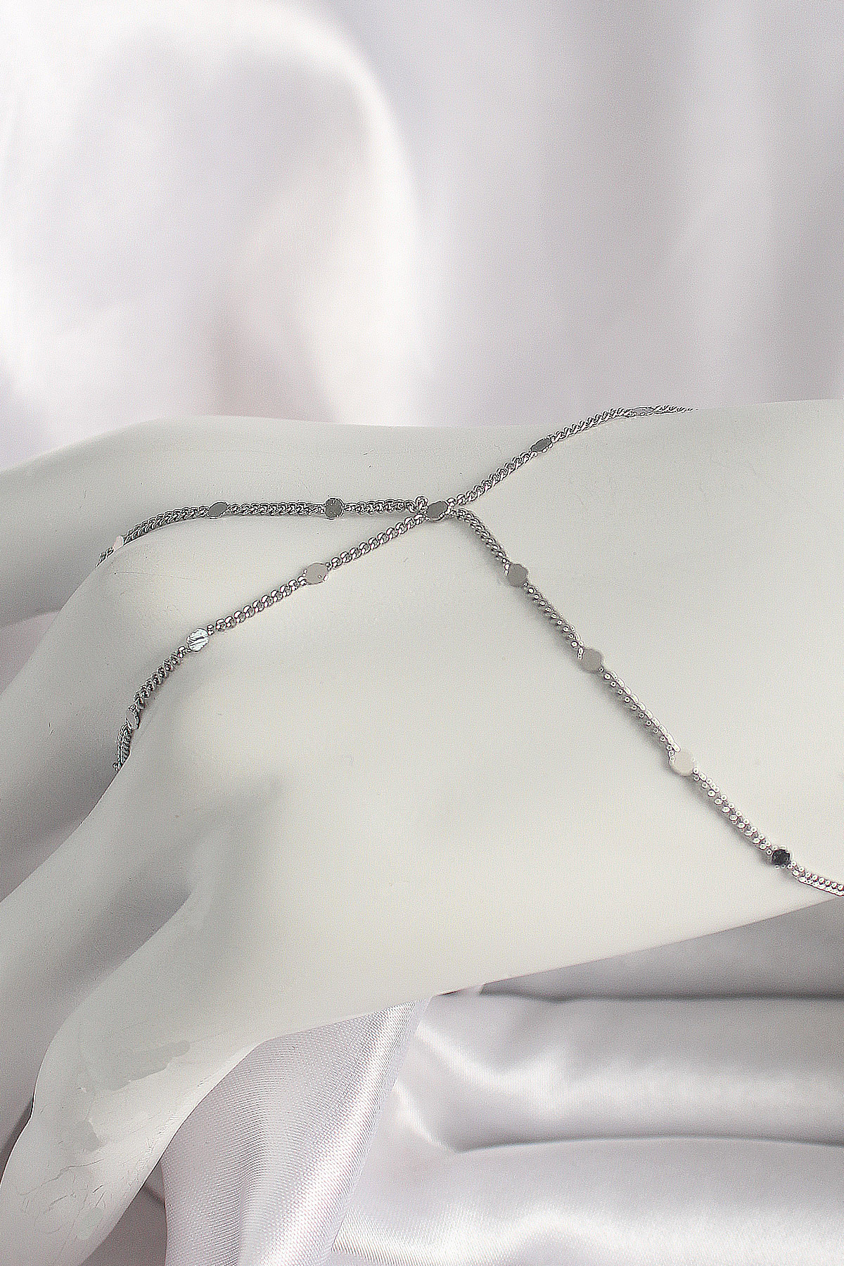 Brass Silver Color Pul Detailed Female Şahmeran