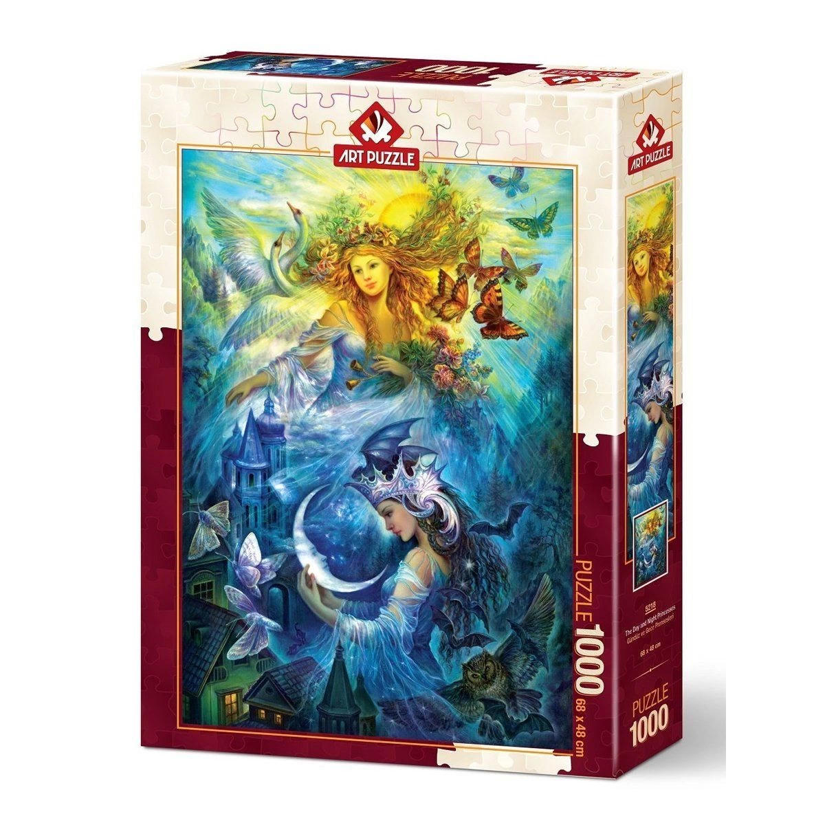 5218 Art Puzzle , Day and Night Princess 1000 Pieces