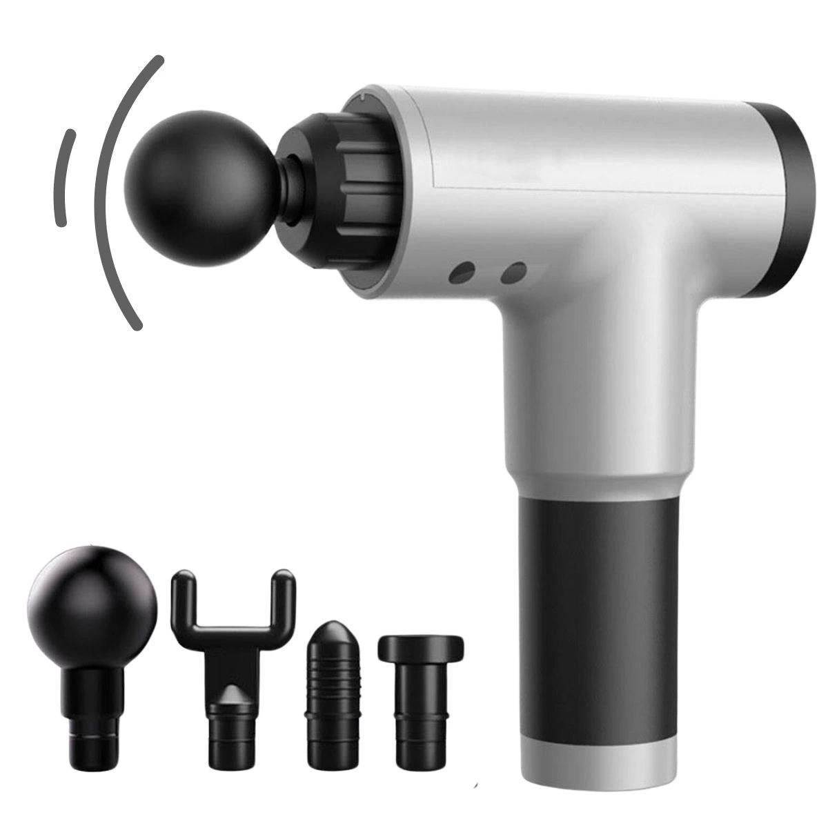 6 Different Level Vibrating 4 Large Size Massage Gun With Different Head