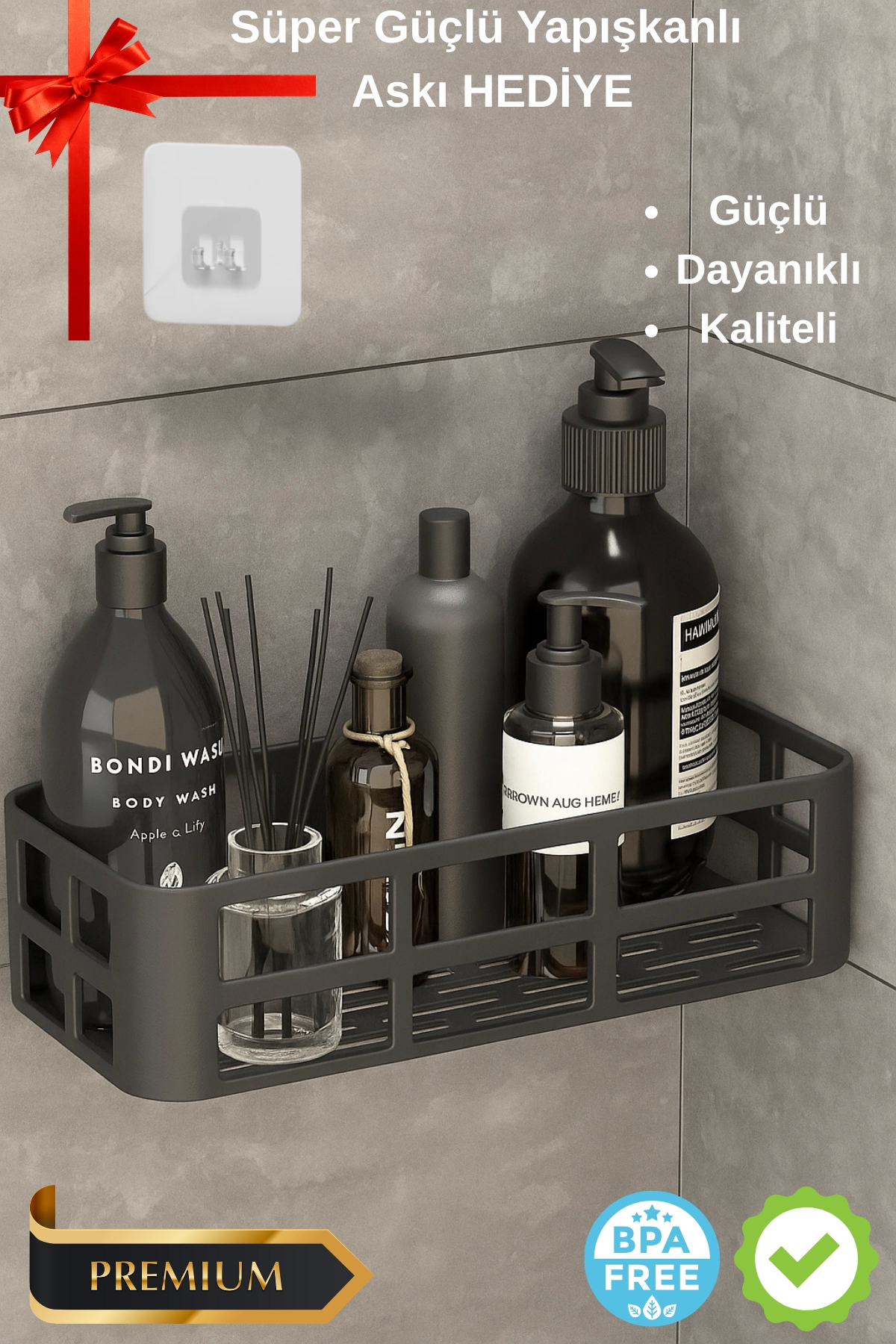 Bathroom Organizer Organizer Shampoo Towel Towels Black Bathroom Shower Shelf Kitchen Shelf