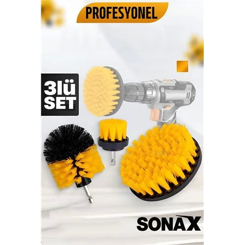 BX Drill Brush - Brush Set Sonax - Professional Cleaning Brushes