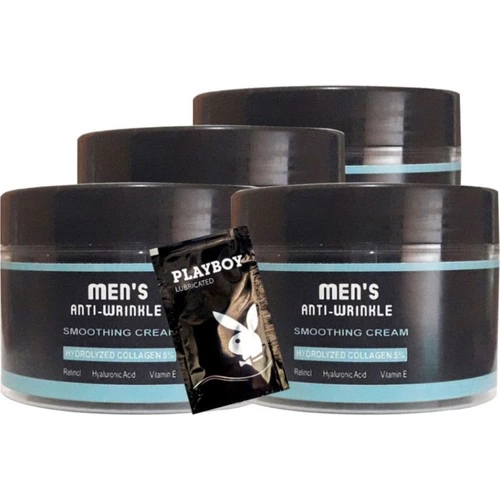 Men's Erkek 4lüx 100 ml Yüz Ve Cilt Gençlik Bakım Kremi Anti-Wrinkle Smoothing Cream + Jel Hediye Rıver2:0356