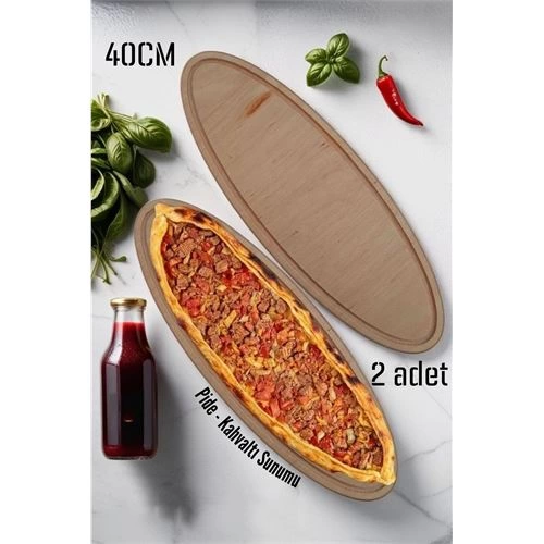 BX Wood Pide Presentation and Cutting Board 2 pcs 40 Cm