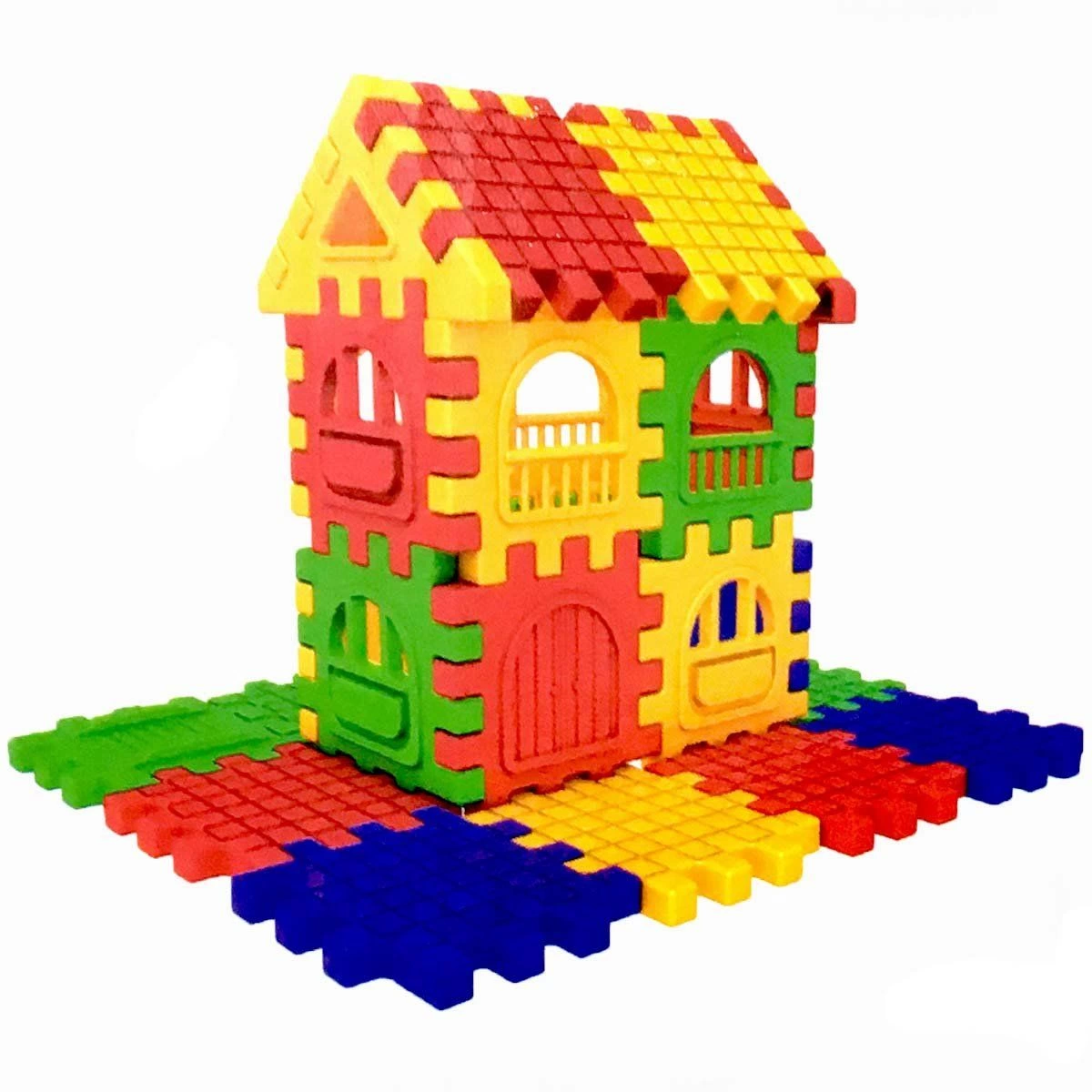 Puzzle City 3D Structure and Design Blocks 128 Pieces
