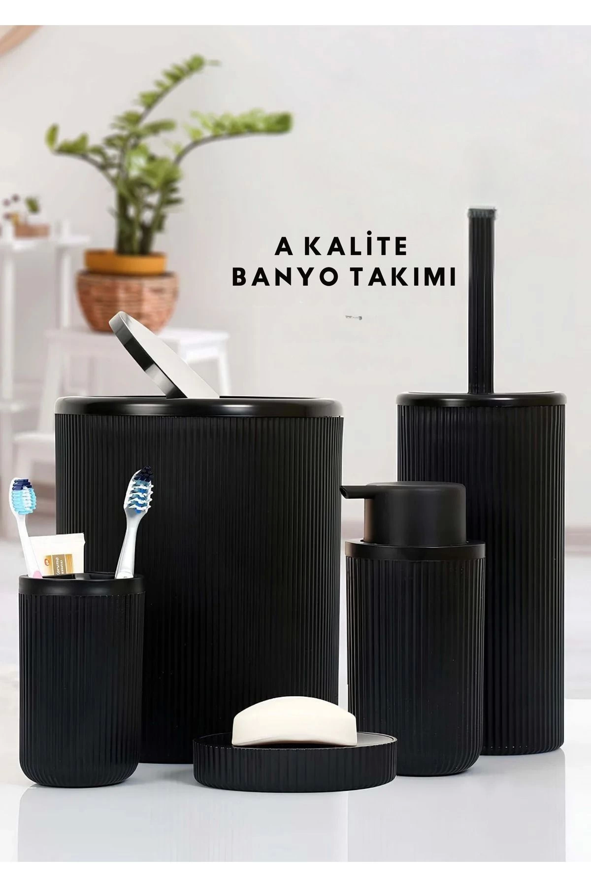 Black 5 Bathroom Set Five Set Bathroom Accessories And Regulators For Bathroom Decoration