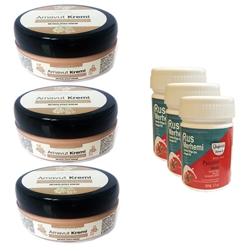 Three Brand Albanian Cream 3 Pcs + Russian Merhemi 50 ml 3 Pcs