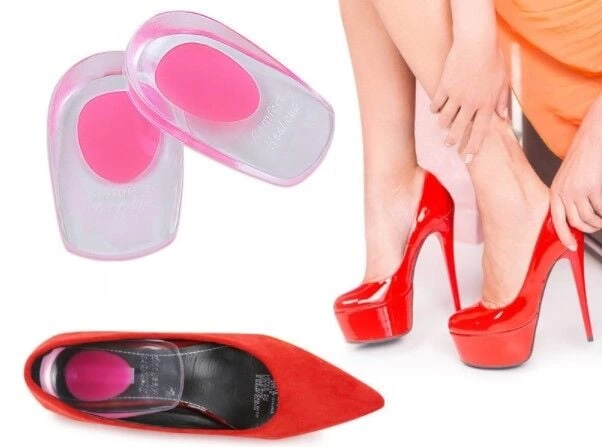 Heels Silicone Transparent Pink Lady