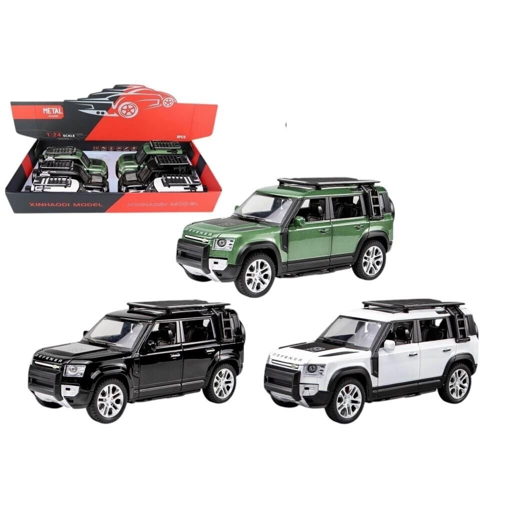 XHD-B2401 1 24 C-B LIGHT MODEL OFF ROAD DEF METAL JEEP