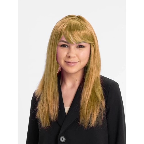 Gold Color Straight Cut-In Liner Long Party Percus