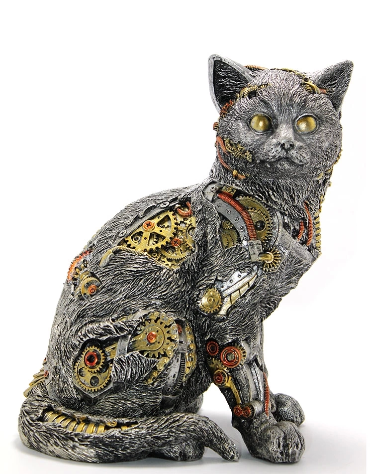 BFS Steampunk Polyester Cat Figure Alk2455