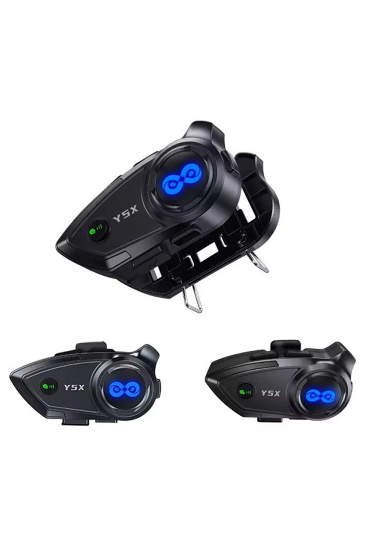BFS Y5x Rgb Light Intercom 5 Person Linked 1000mah Motorcycle Bluetooth Headset Set
