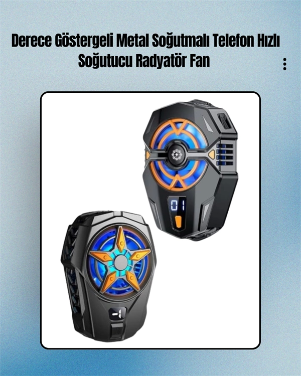 Cell Phone Radiator – Type-C, 2 Geared, Silent Cooling Fan