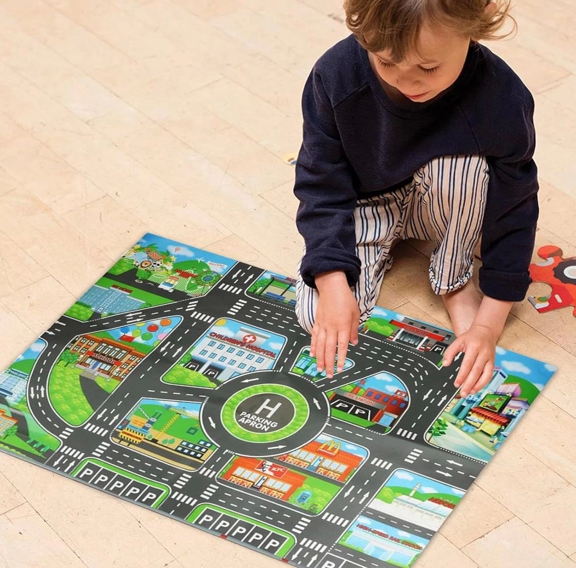 Children's Game Mat (muted City Life)