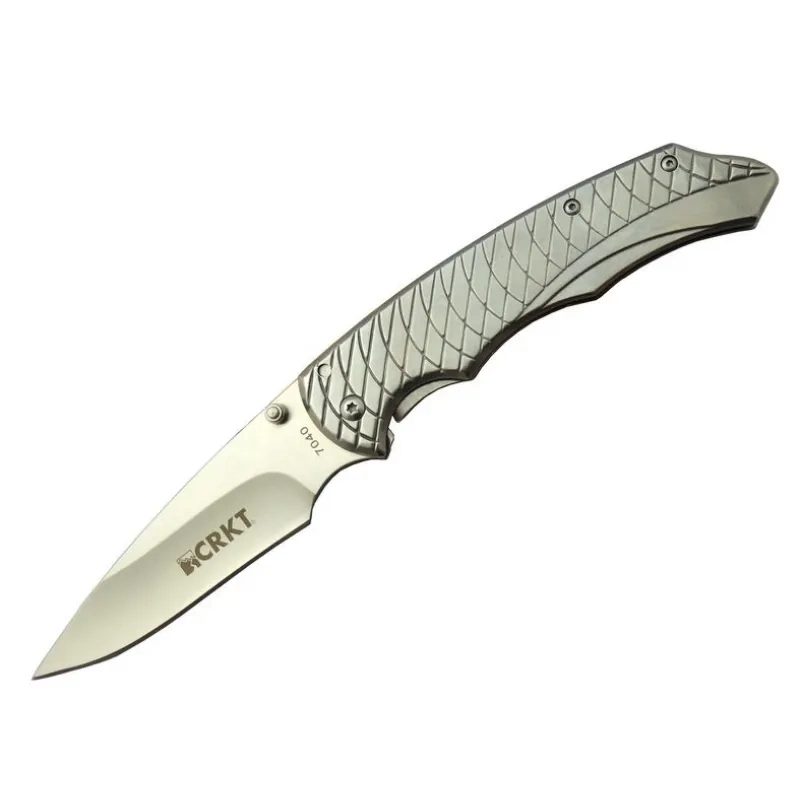Crkt 7040 Wy Camping Clamp 22 Cm - Metal Handle, Belted, Sheathed, Boxed