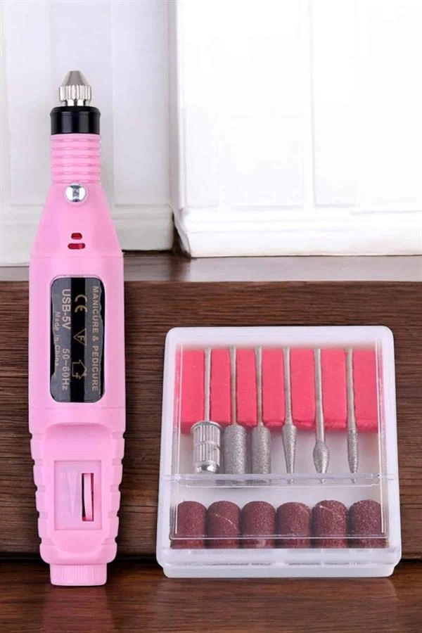 Electric Manicure Pedicure Törp Set Prosthetic Nail Nasır Cleaner