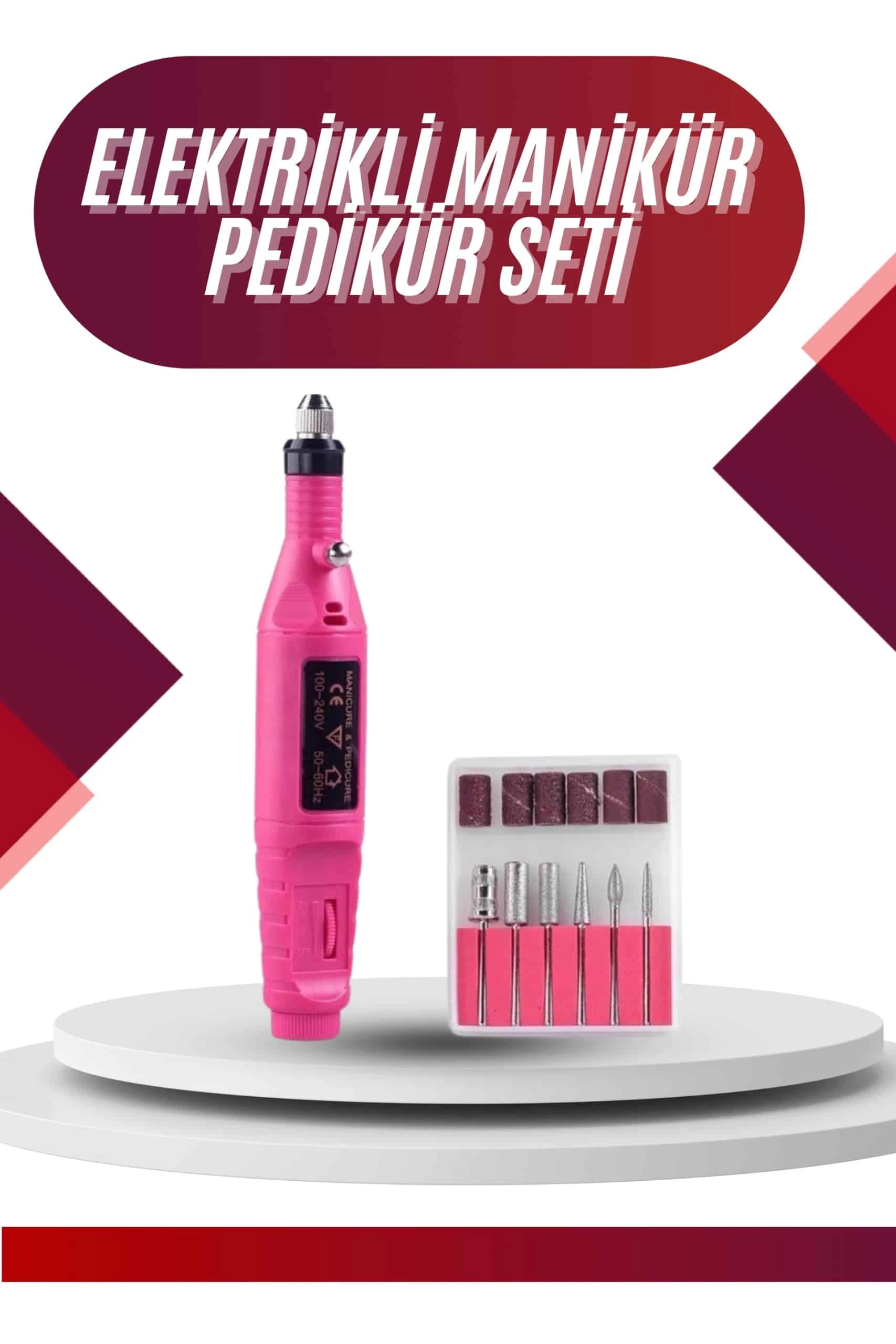 Electric Professional Manicure Pedicure Set Replaceable Title Option